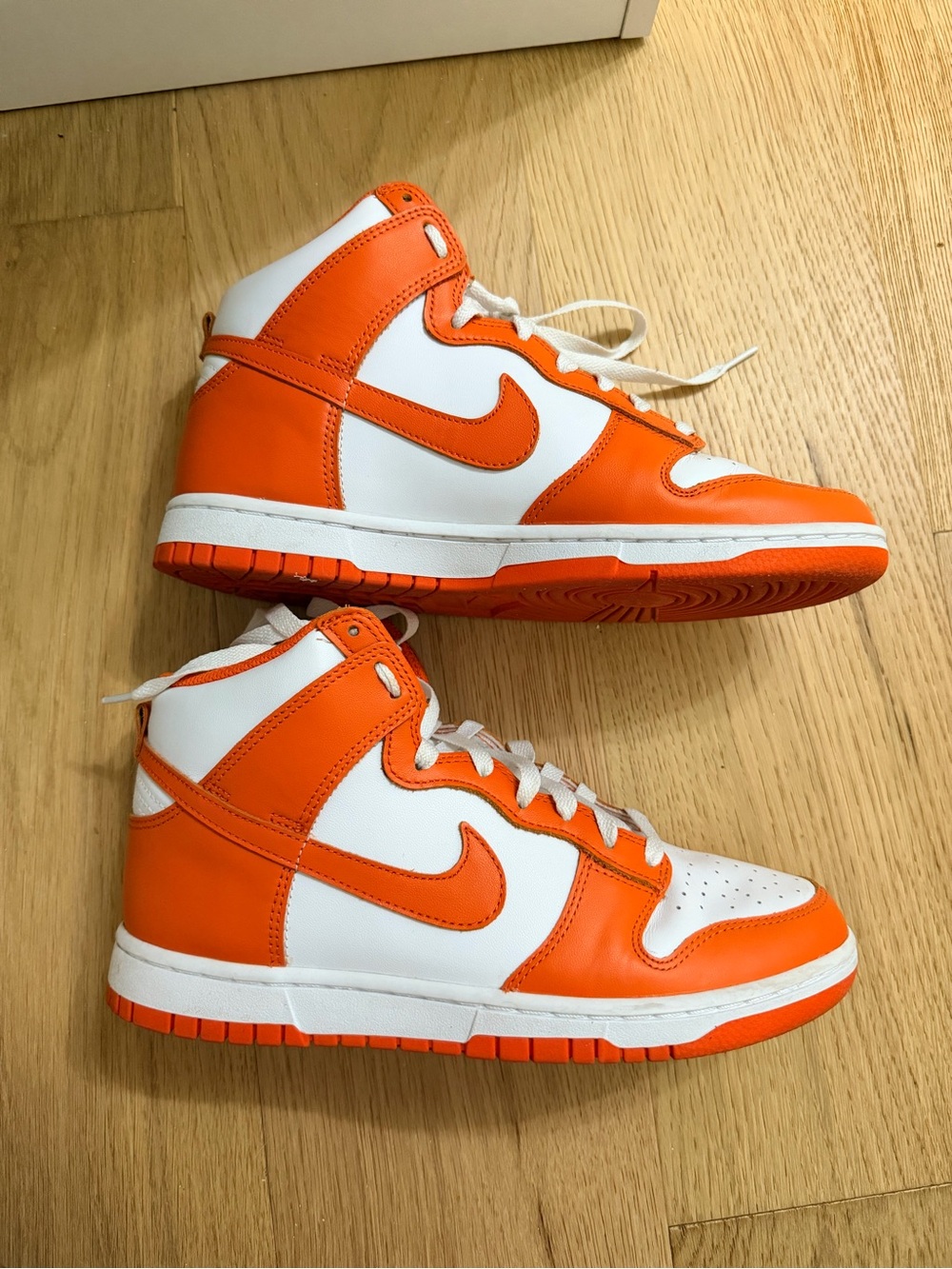 Nike Orange & White High-Top Sneakers (Men’s Size 8)